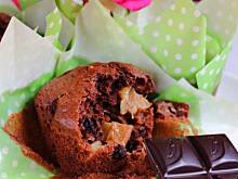 Fot. Mloda, Babeczki czekoladowe z rabarbarem
