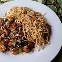 Krewetki z paka choi