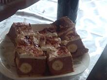 Fot. onlyred, Sernik na zimno z bananami