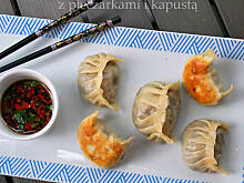 Fot. katy12, Gyoza z pieczarkami i kapustą (Japońskie pierożki)