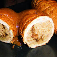 Schab nadziewany kaszą wg M&Ł