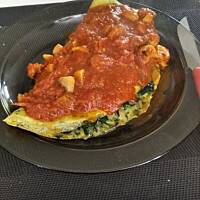 Omlet szpinakowy