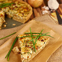 Tarta cebulowa z kurkami