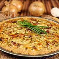 Tarta cebulowa z kurkami