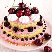 letni torcik z owocowym kremem...