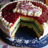 Tort śmietanowo-owocowy - ali