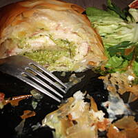 Pierś kurczaka w cieście filo 