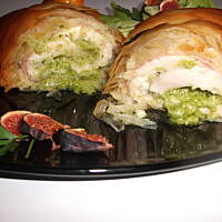 Pierś kurczaka w cieście filo 