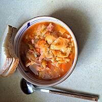 Kapuśniak z młodej kapusty 