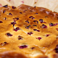 Sernik czekoladowy z żurawiną