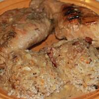 Królik Duszony Z Białym Winem I Boczkiem