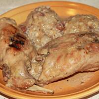 Królik Duszony Z Białym Winem I Boczkiem