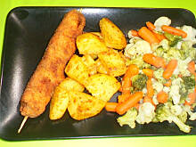 Fot. mariola2000, Panierowane szaszłyki z kurczakiem i serkiem topionym wg M&Ł