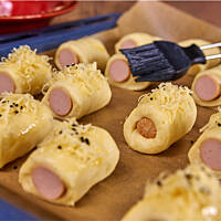 Paszteciki z parówką