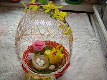 Fot. Anka53, Wielkanocne wyroby z papierowej wikliny