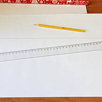 Choinka z papieru do pakowania prezentów