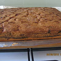 Ciasto  " łaciate "  z agrestem