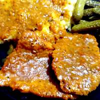 Schab w sosie z prażoną cebulą wg M&Ł