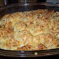 Szybka zapiekanka serowa z makaronem i kalafiorem 