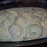 Szybka zapiekanka serowa z makaronem i kalafiorem 