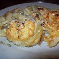 Szybka zapiekanka serowa z makaronem i kalafiorem 