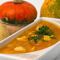 Zupa dyniowa z kurczakiem