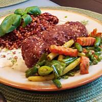 Kasza sorgo ze suszonymi pomidorami