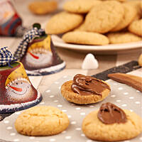 Ciasteczka z masłem orzechowym i nutellą