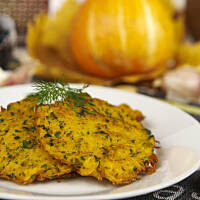 Placki ziemniaczano dyniowe