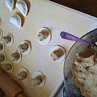 Pierogi z soczewicą i boczkiem 