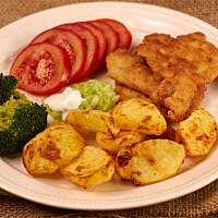 Ziemniaki w serowej skorupce