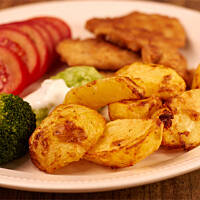 Ziemniaki w serowej skorupce