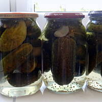 Ogórki konserwowe w zalewie z miodem