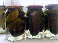 Fot. oczko, Ogórki konserwowe w zalewie z miodem