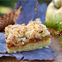 Jabłecznik śmietanowy z kruszonką