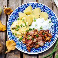 Wiejski obiad kurkowy