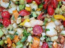 Fot. ekkore, Sałatka krewetkowo-awokadowa - seviche