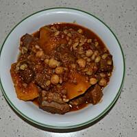 Gulasz wołowy z dynią