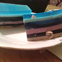 Deser "Niebiański Galeretkowiec" wg pomysłu Darka