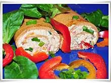 Fot. babcia Małgosia, pomidorowe naleśniki z twarogiem i papryką babci Małgosi