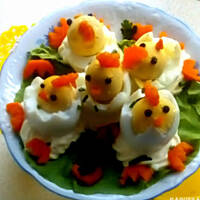Kurczaczki z jajek