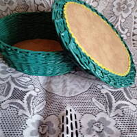 szkatułki i kuferki z wikliny papierowej