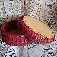 szkatułki i kuferki z wikliny papierowej