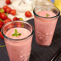 Koktajl truskawkowo bananowy