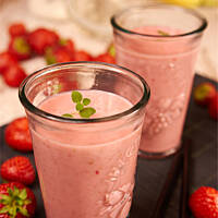 Koktajl truskawkowo bananowy