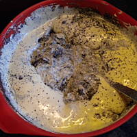 biszkopt makowy z masą krówkową wg Anes