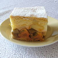 Ciasto z rabarbarem i budyniem