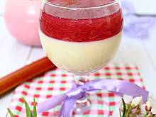 Fot. Mloda, Panna cotta z rabarbarem