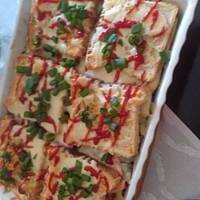 Zapiekanka na chlebie tostowym