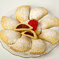 Kruche pierożki z marmoladą